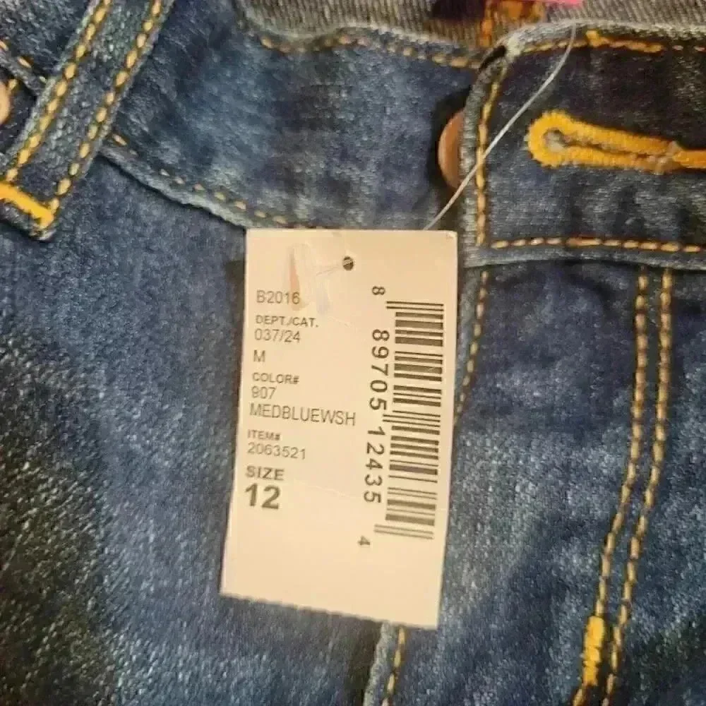 𝅺THE Childrens Place 2 PAIR Girl's Blue Cotton/Spandex Skinny Jeans NEW NWT